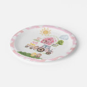 Barnyard Fun Pink 2nd Birthday Papieren Bordje (Gekanteld)