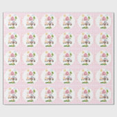Barnyard Fun Roze 2e Verjaardag Cadeaupapier (Vlak)