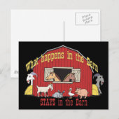 Barnyard Goat Briefkaart (Voorkant / Achterkant)