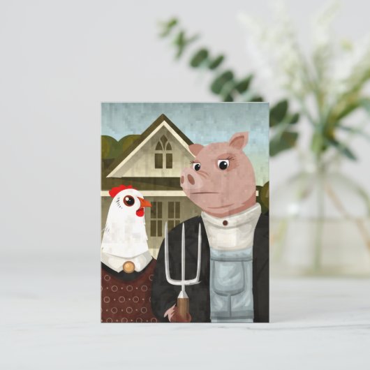 Barnyard Gothic Briefkaart (Staand voorkant)