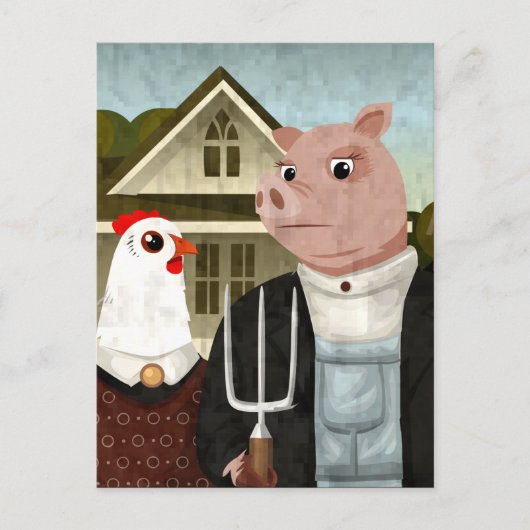 Barnyard Gothic Briefkaart (Voorkant)