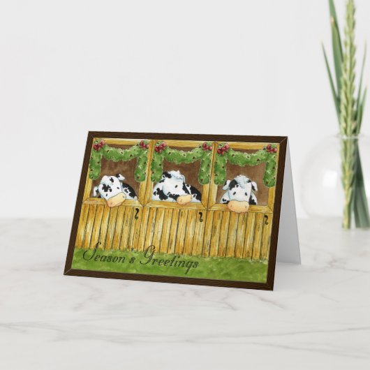 Barnyard Grapevine Season's Greetings Kaart (Voorkant)