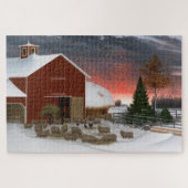 Barnyard in Winter Legpuzzel (Horizontaal)