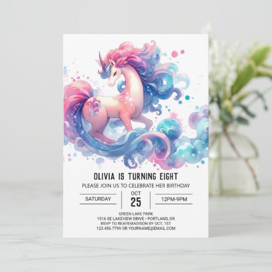 Barnyard Kinder Paard Verjaardag Kaart (Staand voorkant)