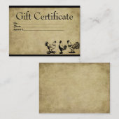 Barnyard Kippen- Kaarten van het Prim Cadeaucertif Kortingskaartje (Voorkant / Achterkant)