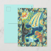 BARNYARD LANDBOUWDIEREN OP VIERDE JULI Funny Cute Feestdagenkaart (Voorkant / Achterkant)