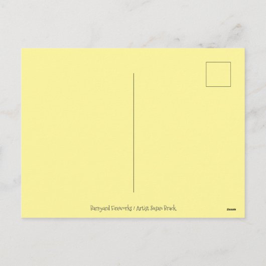 BARNYARD LANDBOUWDIEREN OP VIERDE JULI Funny Cute Feestdagenkaart (Achterkant)