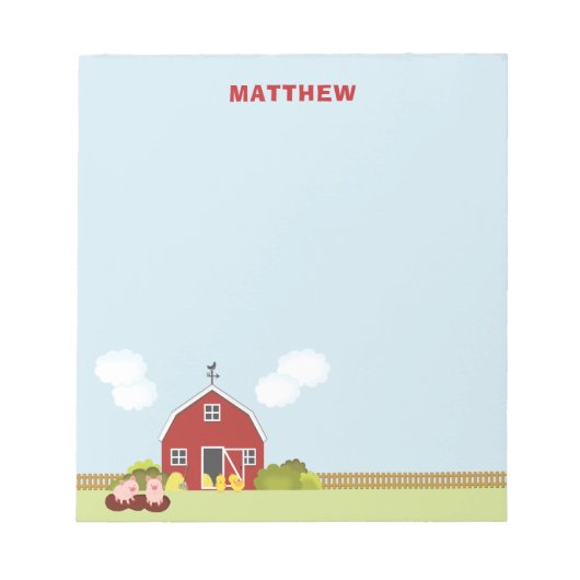 Barnyard Notitieblok (Voorkant)