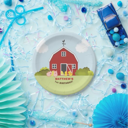 Barnyard Papieren Bordje (Feest)
