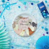 Barnyard-partij voor landbouwhuisdieren papieren bordje (Feest)