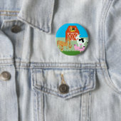 Barnyard Party Ronde Button 5,7 Cm (In situ)
