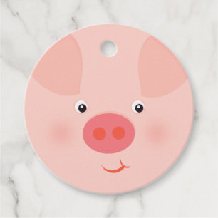 Barnyard Piggy Bedankjes Labels