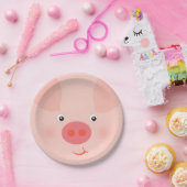 Barnyard Piggy Papieren Bordje (Feest)