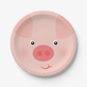 Barnyard Piggy Papieren Bordje