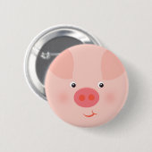 Barnyard Piggy Ronde Button 5,7 Cm (Voorkant /achterkant)
