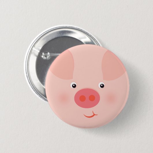 Barnyard Piggy Ronde Button 5,7 Cm (Voorkant /achterkant)