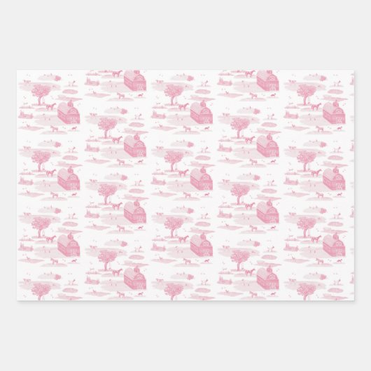 Barnyard Toile Inpakpapier Vel (Voorkant 2)