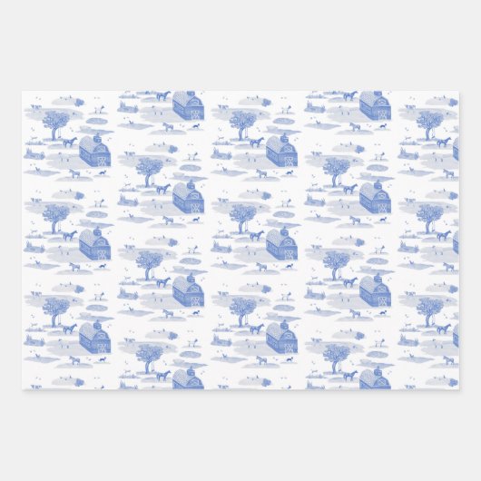 Barnyard Toile Inpakpapier Vel (Voorkant)