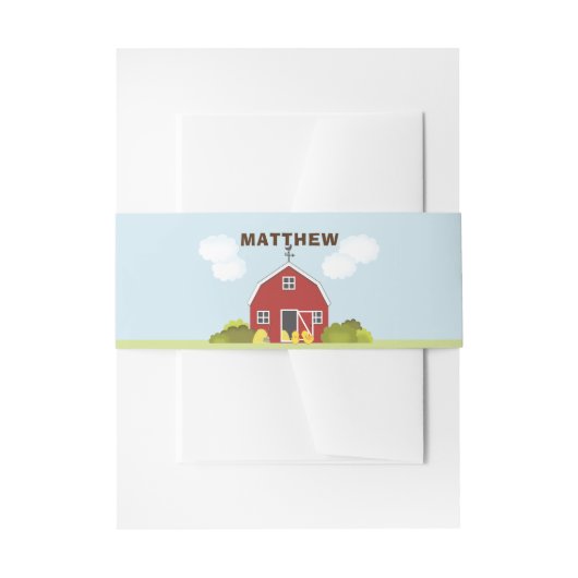 Barnyard Uitnodigingen Wikkel (Voorkant Voorbeeld)