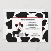 Barnyard verjaardagsfeest met foto kaart (Achterkant)