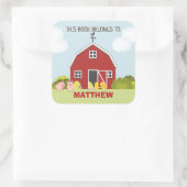 Barnyard Vierkante Sticker (Tas)