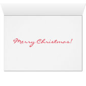 BARNYARDE DIEREN MET SLEIGH CHRISTMAS KAART (Binenzijde Horizontaal (Onderkant))