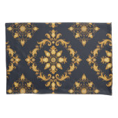 "Barockes Ornament-Muster in Gold und Schwarz" Kussensloop (Voorkant)