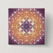 baroekstijlelement vierkante button 5,1 cm (Voorkant)