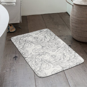 Barok Acanthus Leaf Grey Badmat