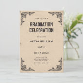  barok afstuderen kaart (Staand voorkant)