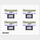 Barok: Als je geen geld meer hebt! Rechthoekige Sticker (Vel)