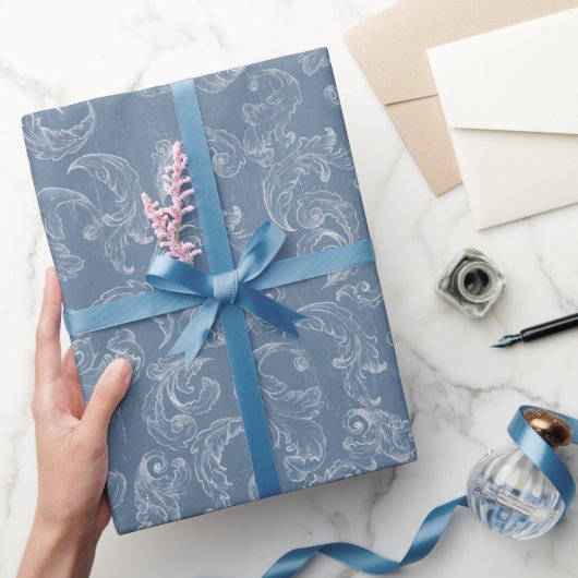 Barok Antieke Damast Bruiloft Cadeaupapier (Geschenken)