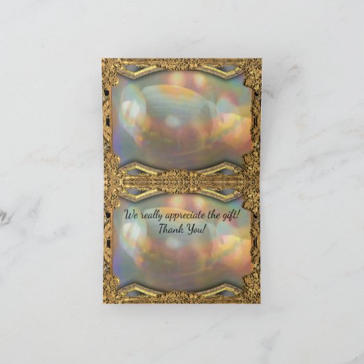 Barok Barnetcue Formeel Dank u wel Bedankkaart (Binnen)