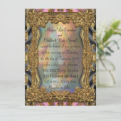 Barok Barnetcue formele bruiloft uitnodiging (Staand voorkant)