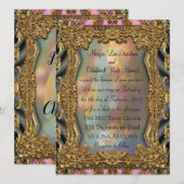 Barok Barnetcue formele bruiloft uitnodiging (Voorkant / Achterkant)