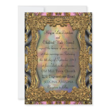 Barok Barnetcue formele bruiloft uitnodiging