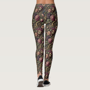Barok Battles & Blooms - Gotisch Victoriaans Leggings