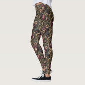 Barok Battles & Blooms - Gotisch Victoriaans Leggings (Links)