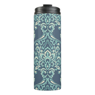 Barok Bloemen behang Thermosbeker