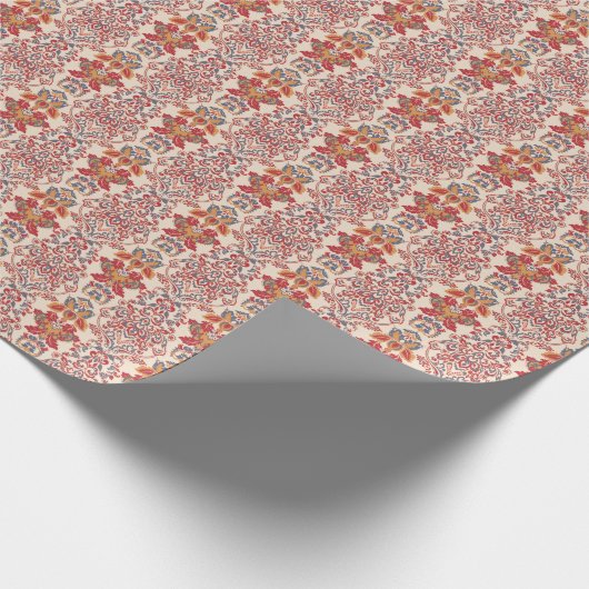 Barok Bloemen  behangontwerp Cadeaupapier (Hoek)