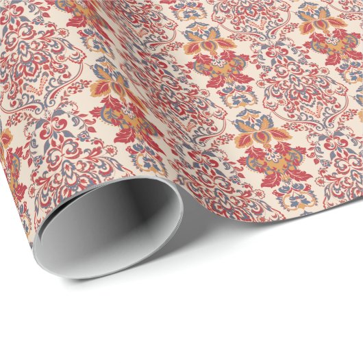 Barok Bloemen behangontwerp Cadeaupapier (Rol Hoek)