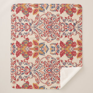 Barok Bloemen  behangontwerp Sherpa Deken