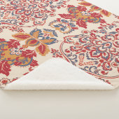 Barok Bloemen  behangontwerp Sherpa Deken (3/4)