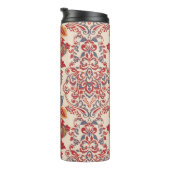 Barok Bloemen behangontwerp Thermosbeker (Geroteerd rechts)