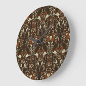 Barok Bloemen: Klassiek behang Grote Klok (Hoek)