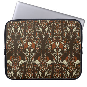Barok Bloemen: Klassiek behang Laptop Sleeve