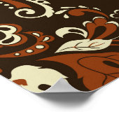 Barok Bloemen: Klassiek behang Poster (Hoek)