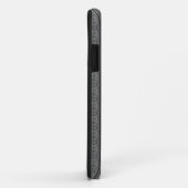 Barok bloempatroon met rand grijs Case-Mate iPhone case (Achterkant/rechts)