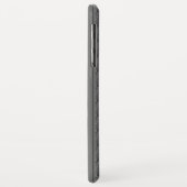 Barok bloempatroon met rand grijs Case-Mate iPhone case (Achterkant/links)