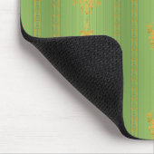 Barok bloempatroon met rand muismat (Hoek)